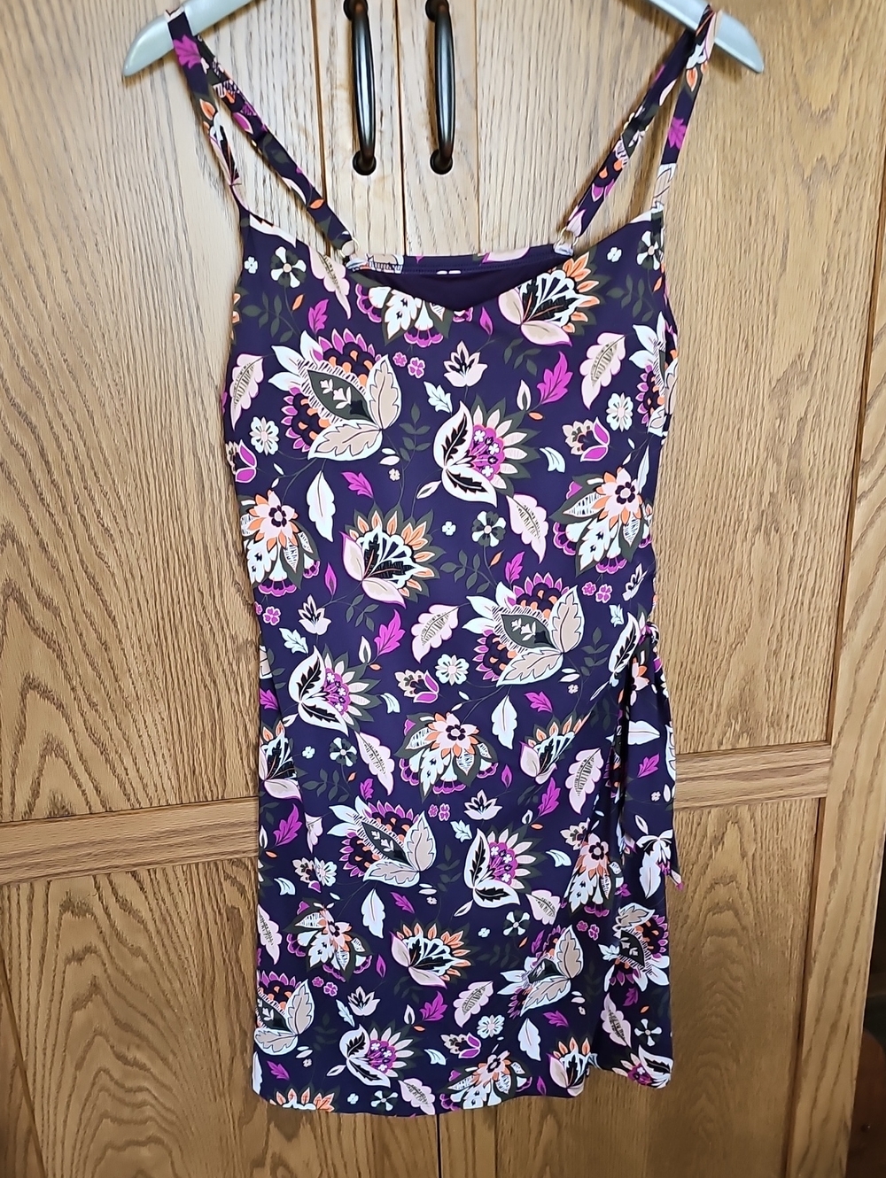Floral Navy Spaghetti Strap Sundress/swimsuit